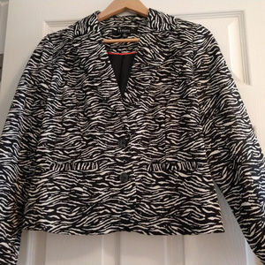 LS Zebra print lined jacket